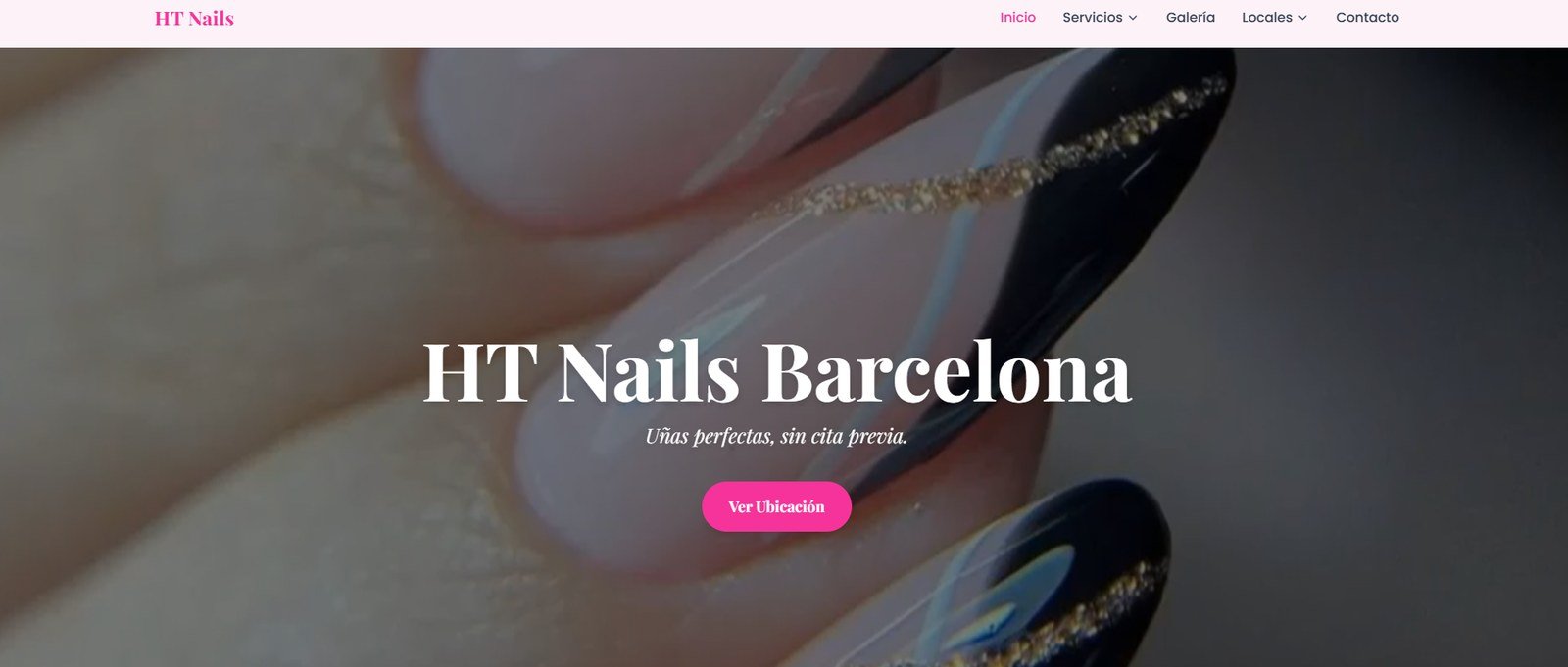 Web de HT Nails diseñada por Webonita